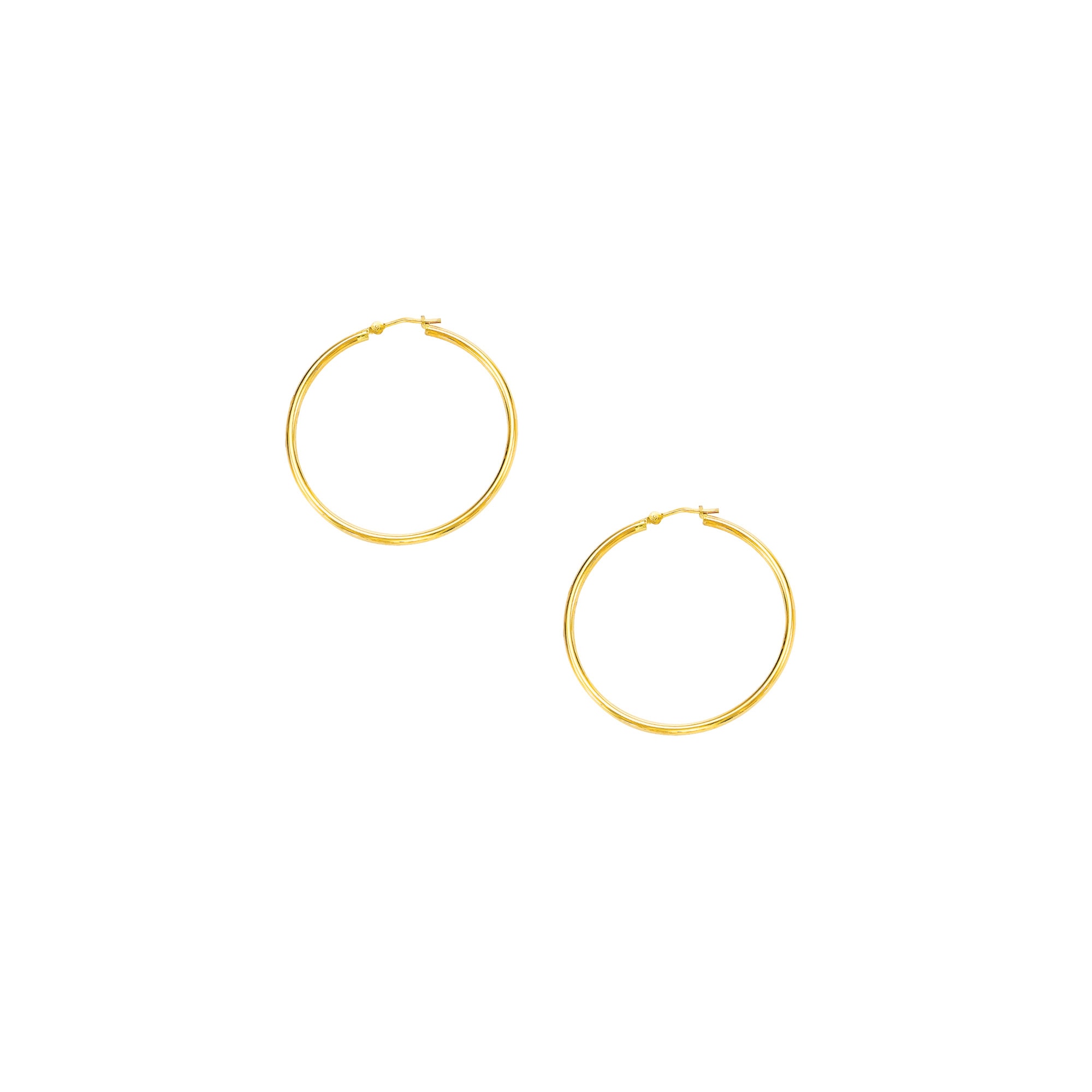 10K Gold 1.5x30mm Hoop Earring