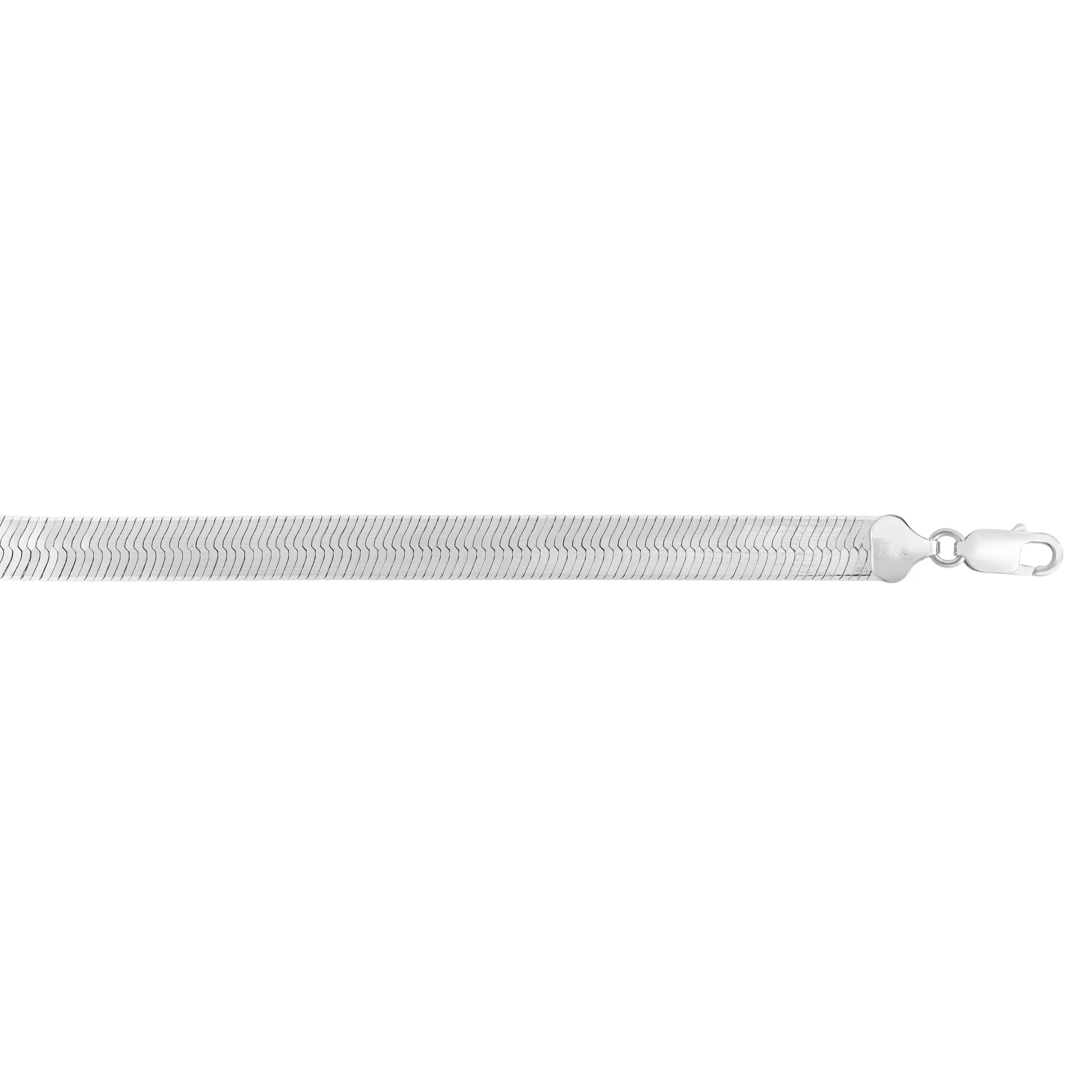 Silver 9.5mm Herringbone Chain