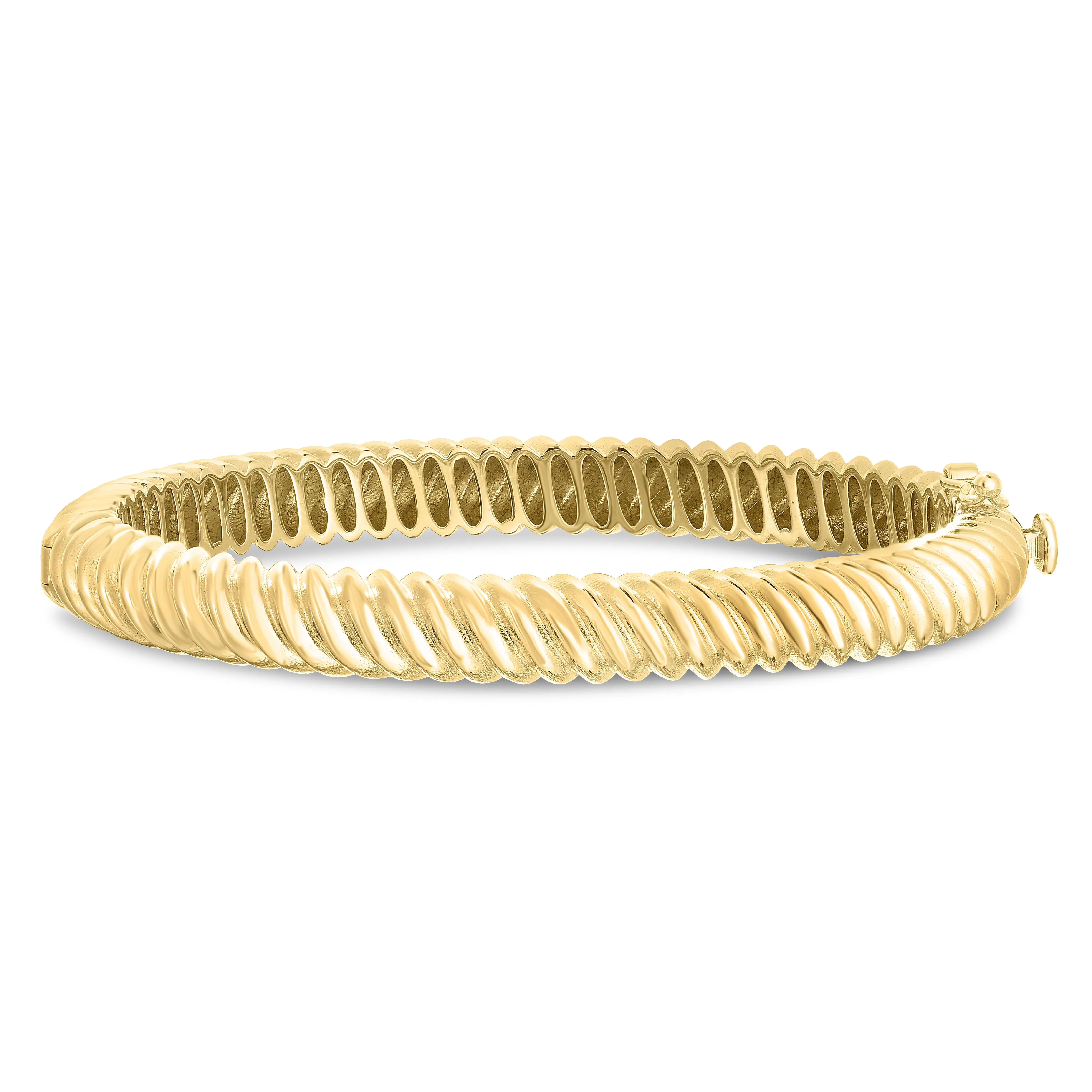 14K Twisted Cable Bangle
