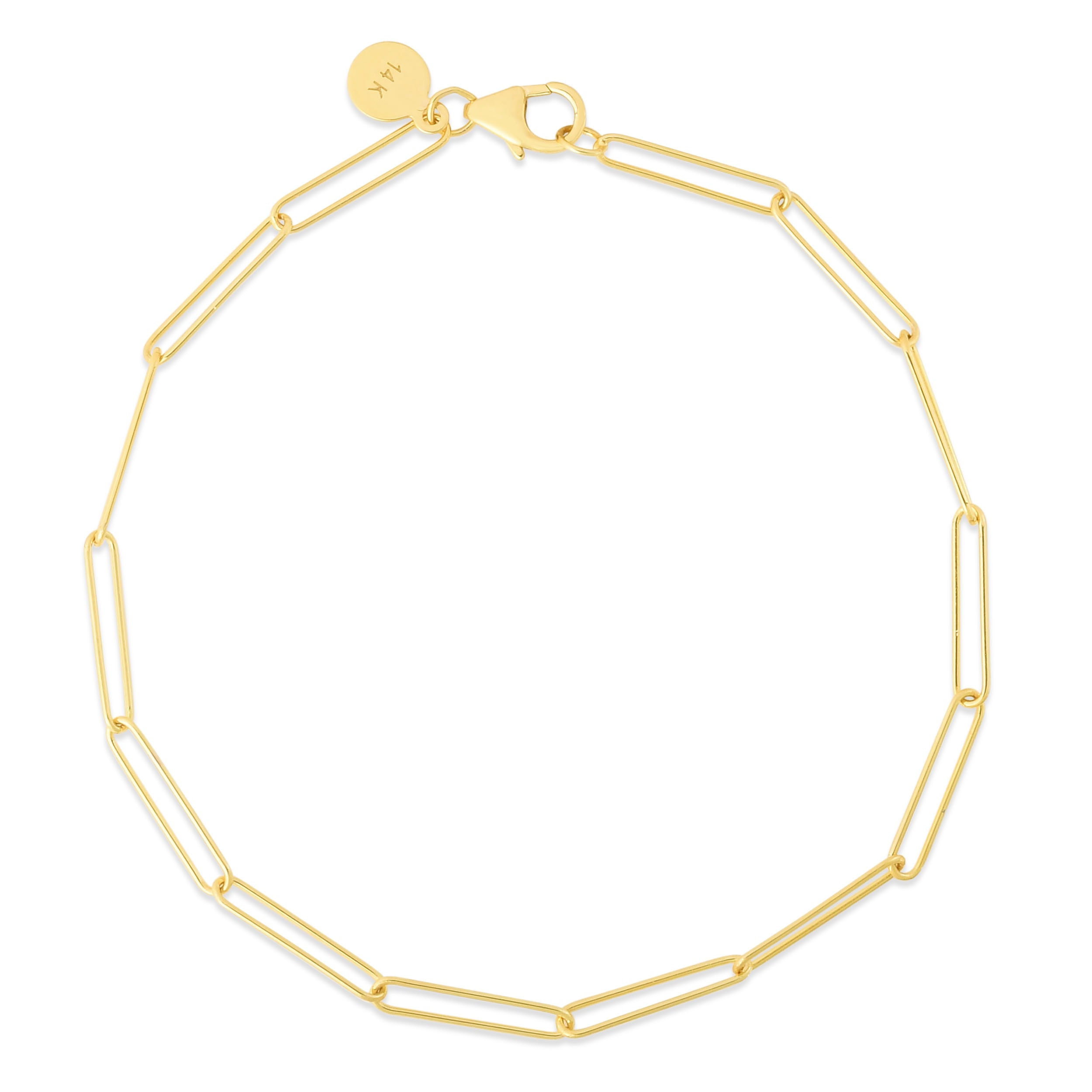 14K Lungo Paperclip Chain Chain