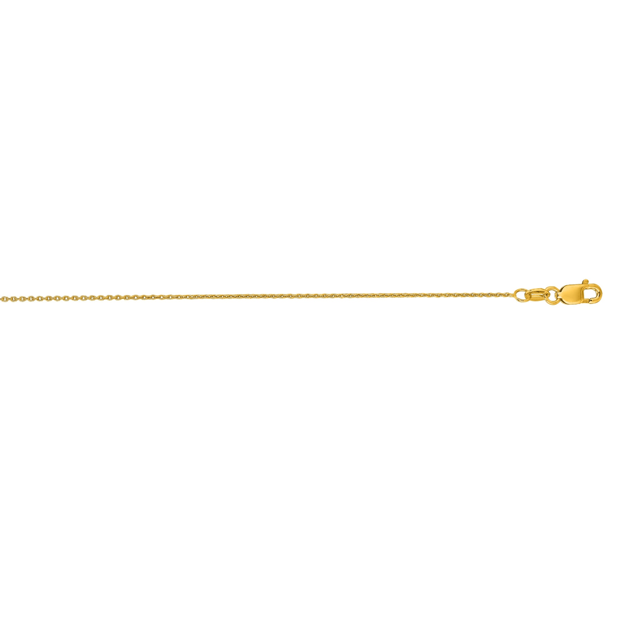 14K Gold .85mm Oval Cable Chain
