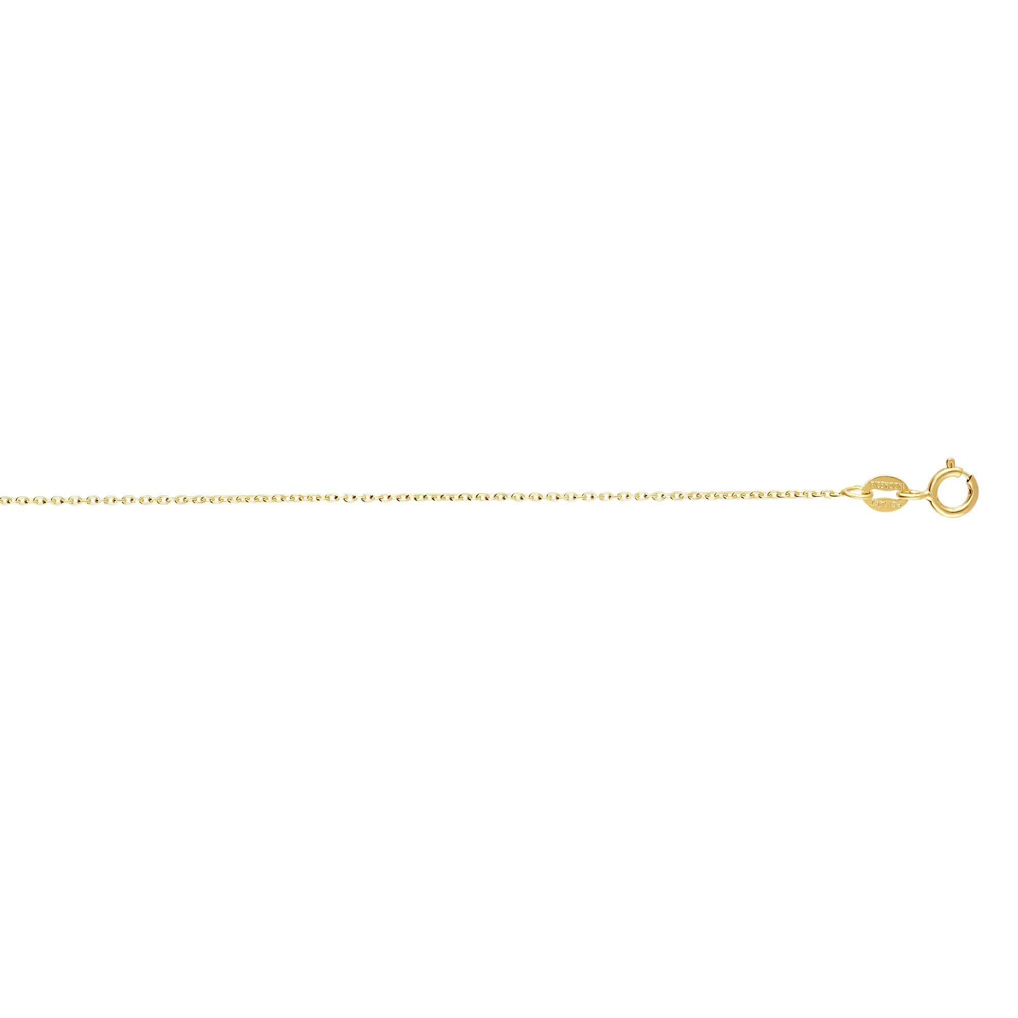 14K Gold 0.97mm Oval Cable Chain